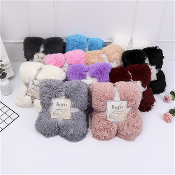 Super Soft Coral Fleece Blanket Warm Cozy Bedding Blanket Fluffy Sofa Bedding Airplane Hotel Throw Sofa Blanket New